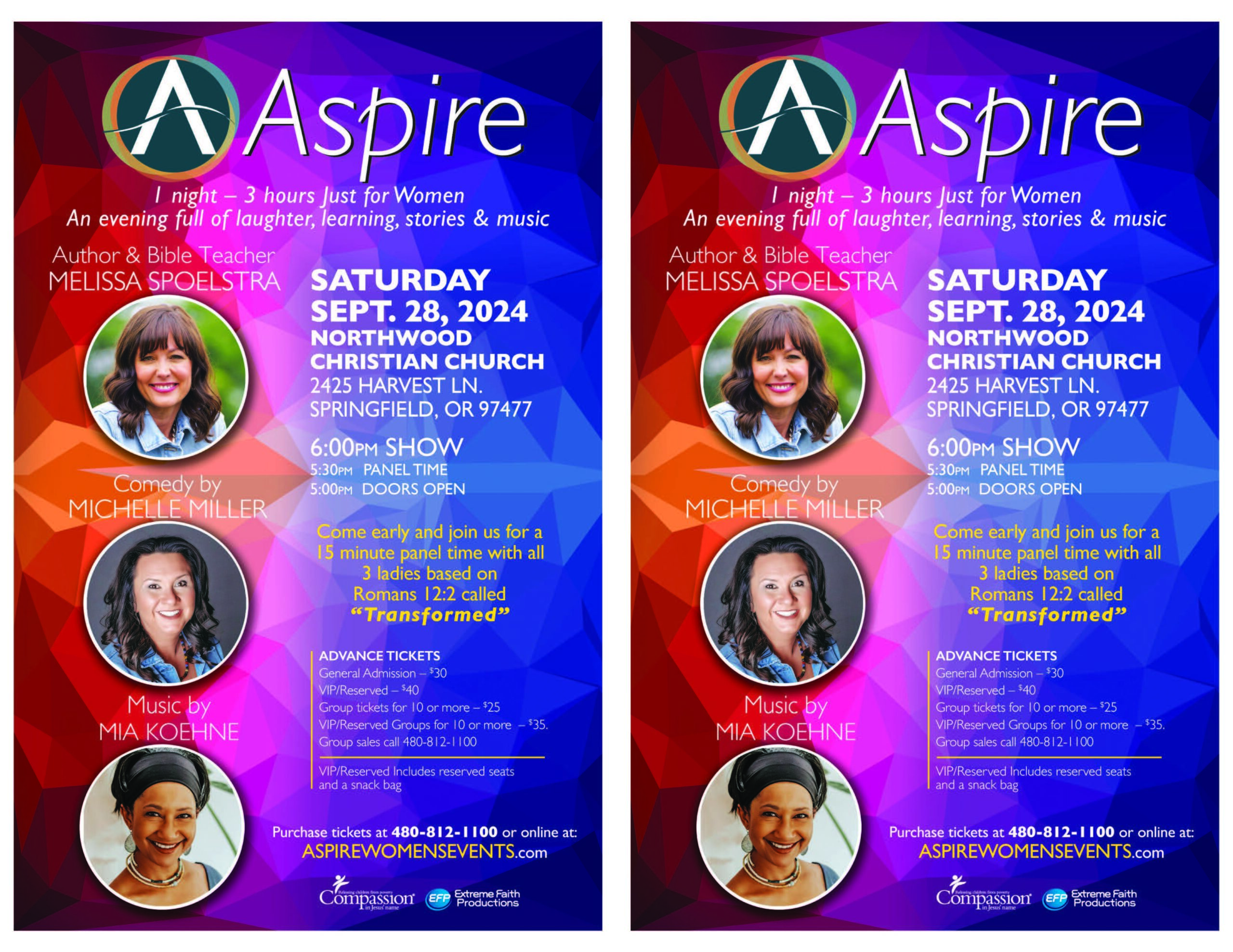 Aspire Sat Sept 28 Springfield OR 2UP