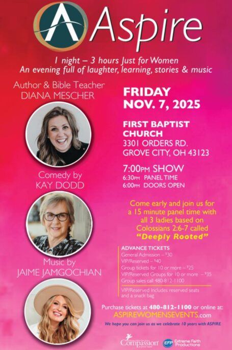 Aspire Fri Nov 7 Grove City OH