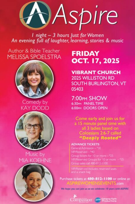 Aspire Fri Oct 17 South Burlington VT