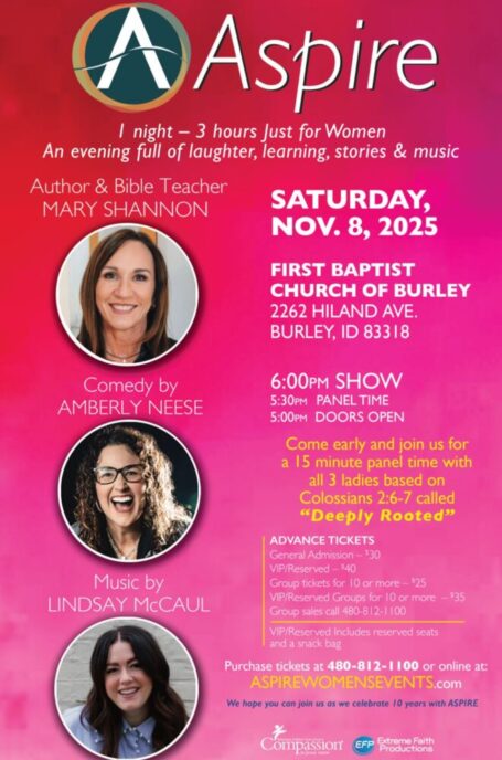 Aspire Sat Nov 8 Burley ID Aspire Sat Nov 8 Burley ID