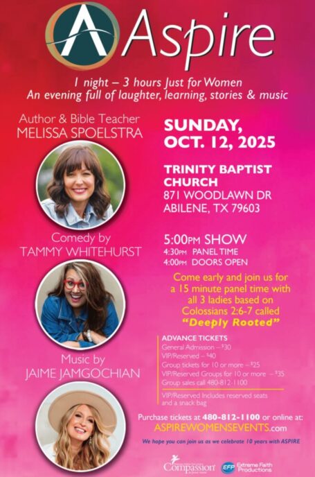 Aspire Sun Oct 12 Abilene TX