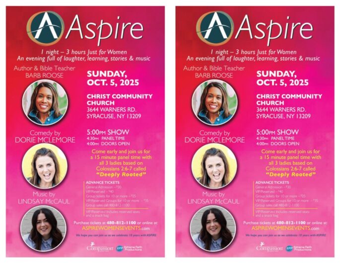 Aspire Sun Oct 5 Syracuse NY-2UP