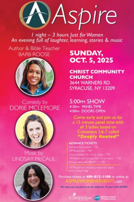 Aspire Sun Oct 5 Syracuse NY