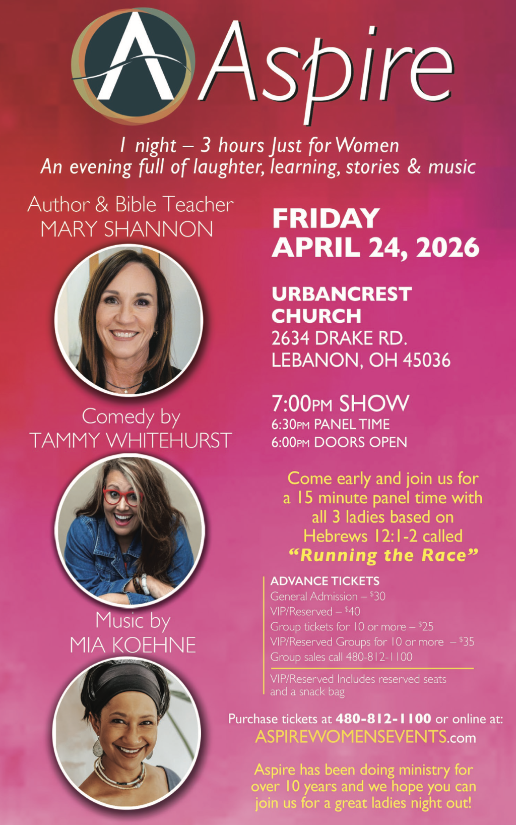 Aspire Fri April 24 Lebanon OH-2UP