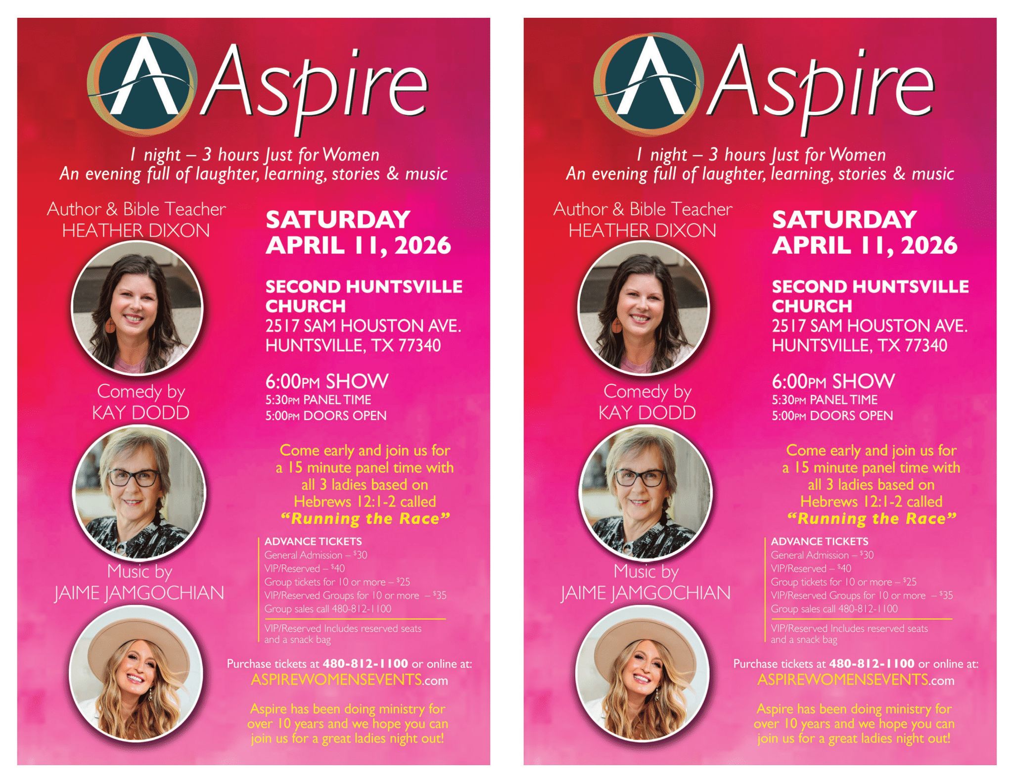 Aspire SAT April 11 Huntsville TX-2UP