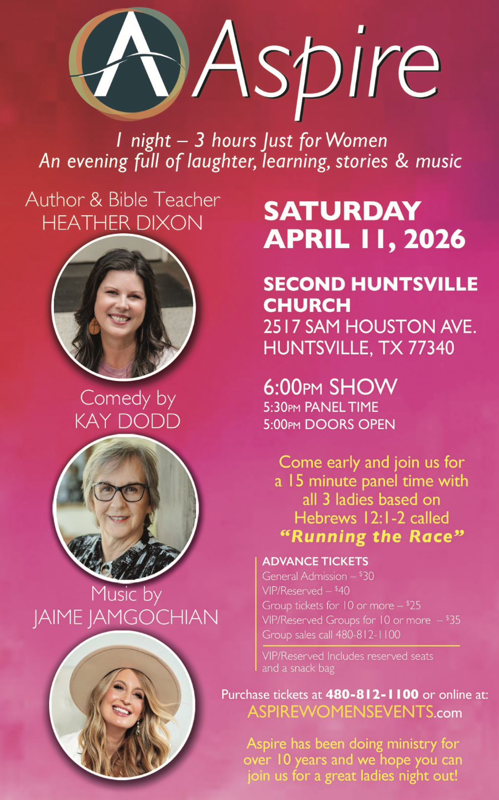 Aspire SAT April 11 Huntsville TX