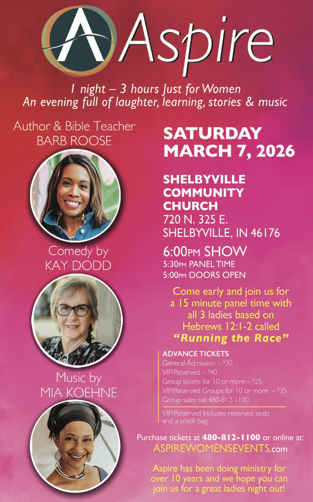 Aspire SAT March 7 Shelbyville IN