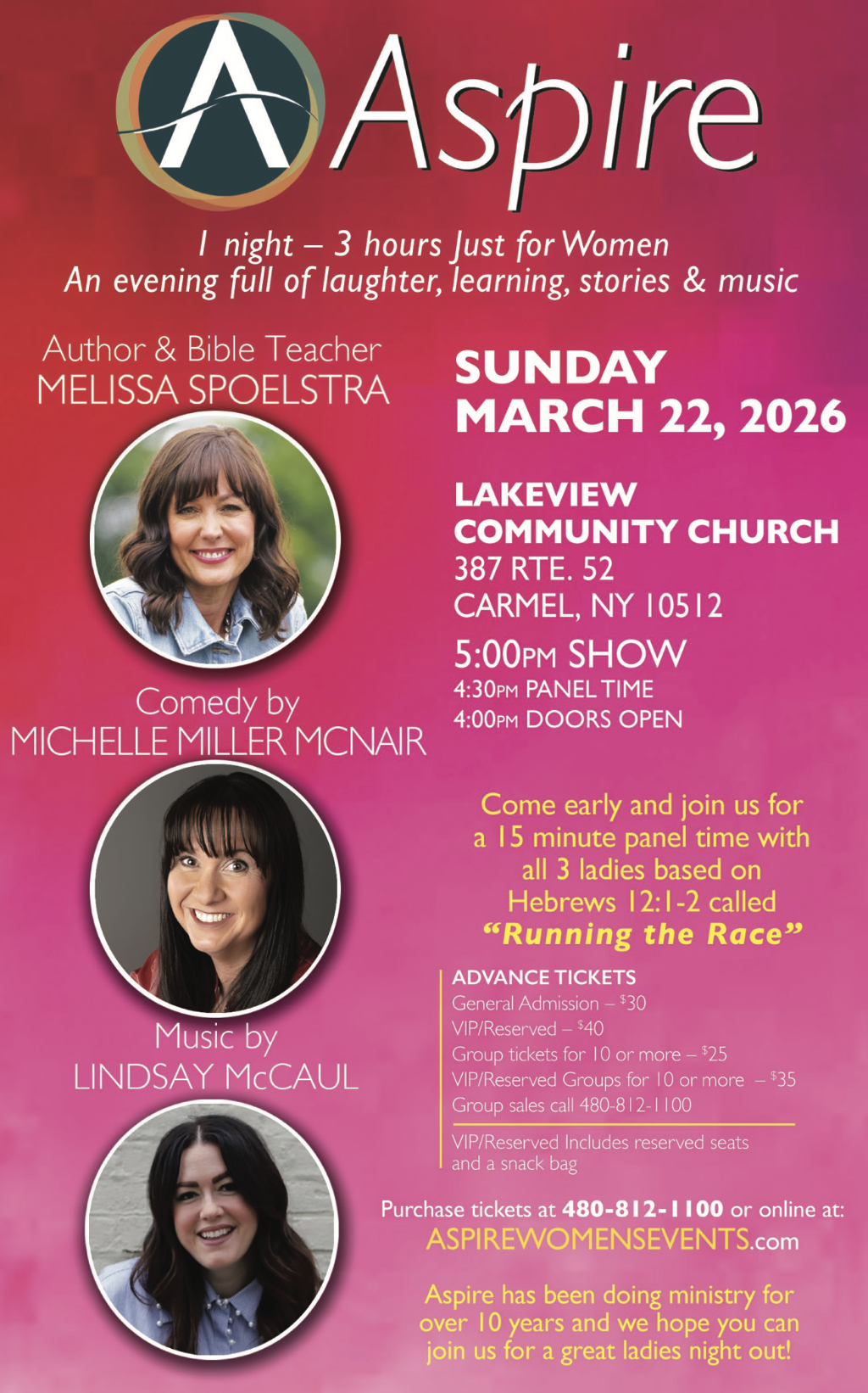 Aspire SUN March 22 Carmel NY