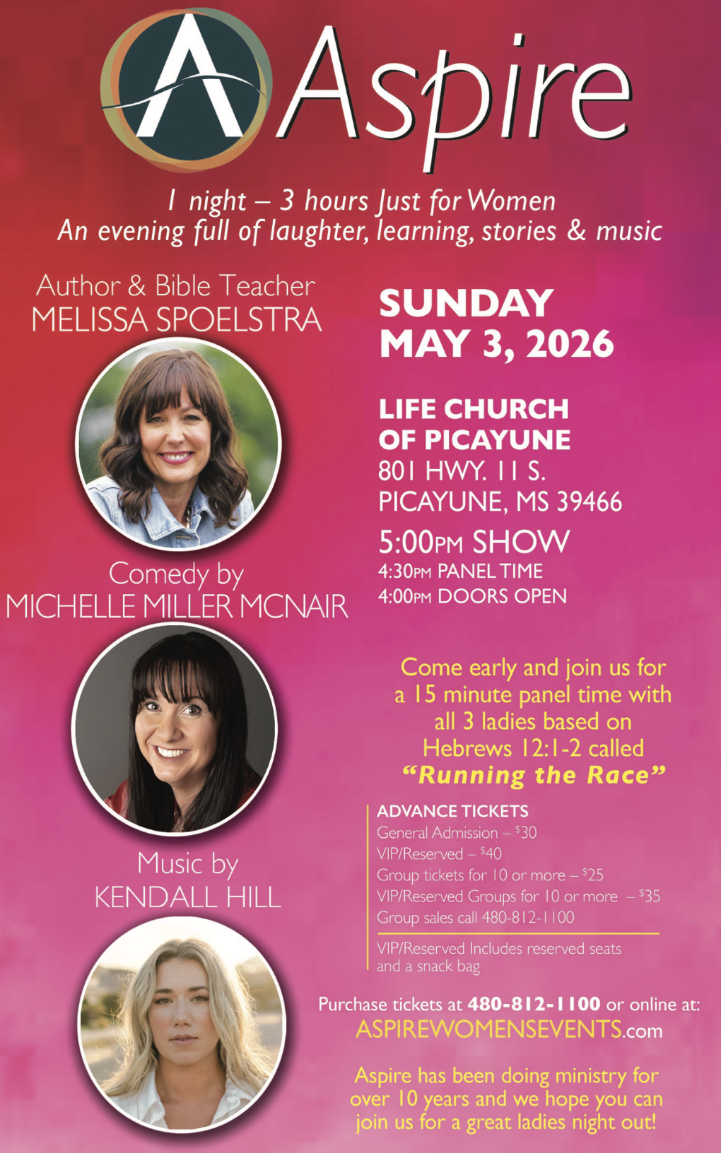 Aspire SUN May 3 Picayune MS-2UP