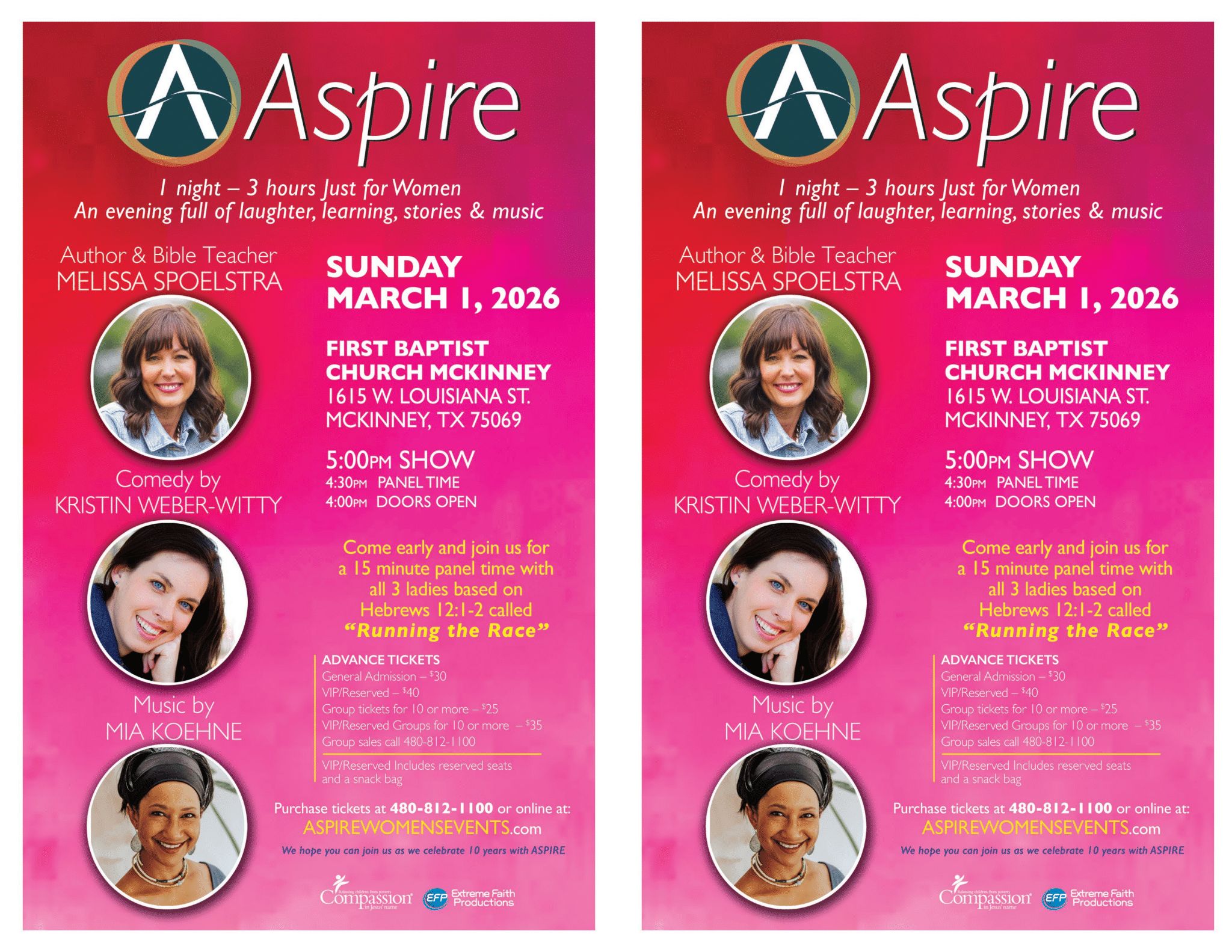Aspire Sun March 1 McKinney TX-2UP