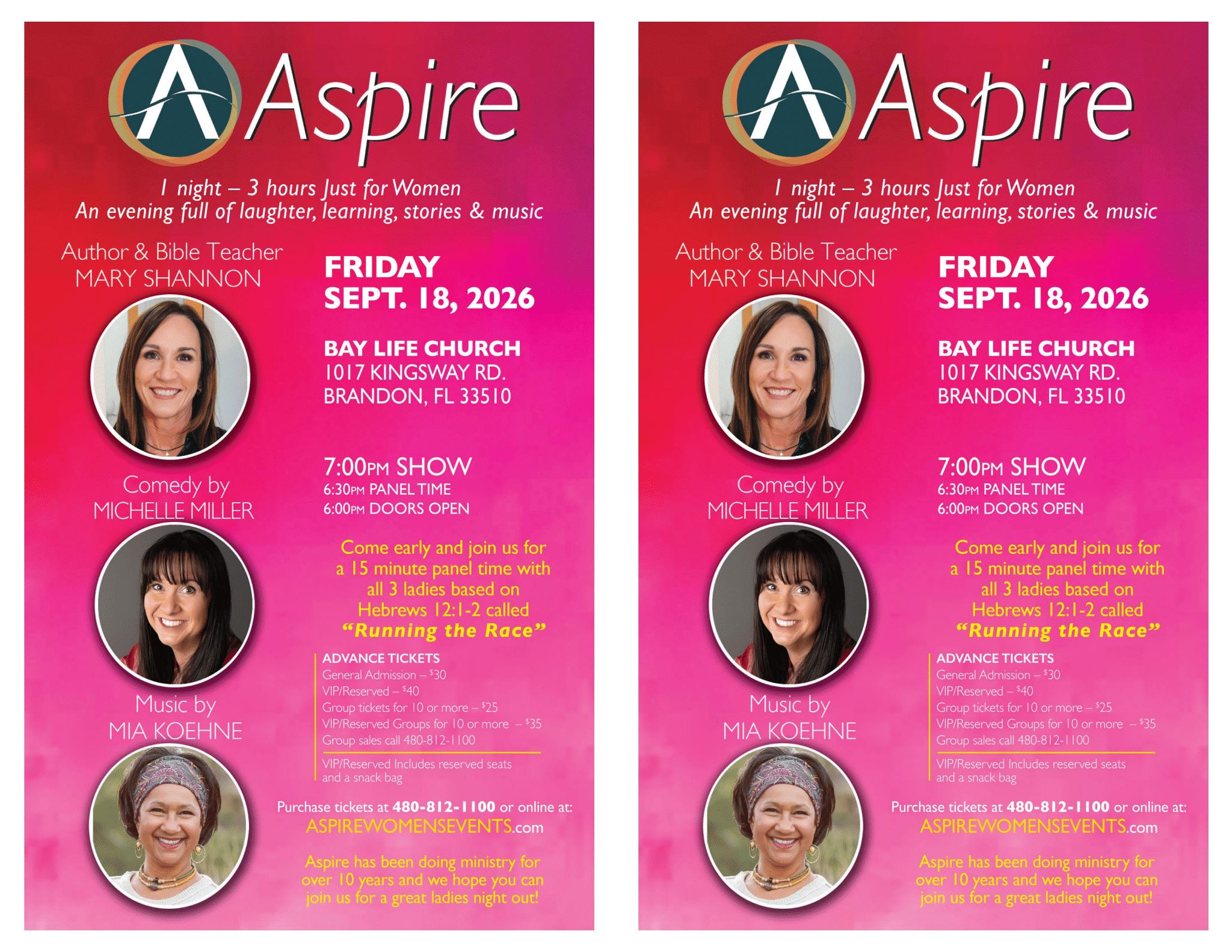 Aspire Fri Sept 18 Brandon FL-2UP
