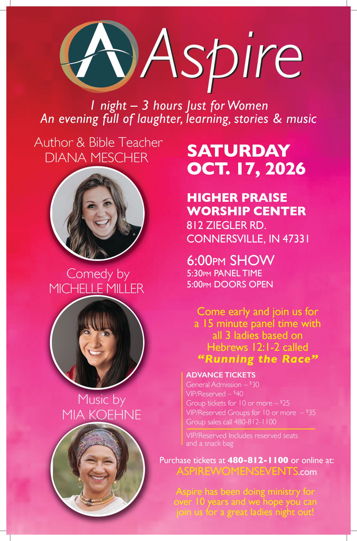 Aspire SAT Oct 17 Connersville IN