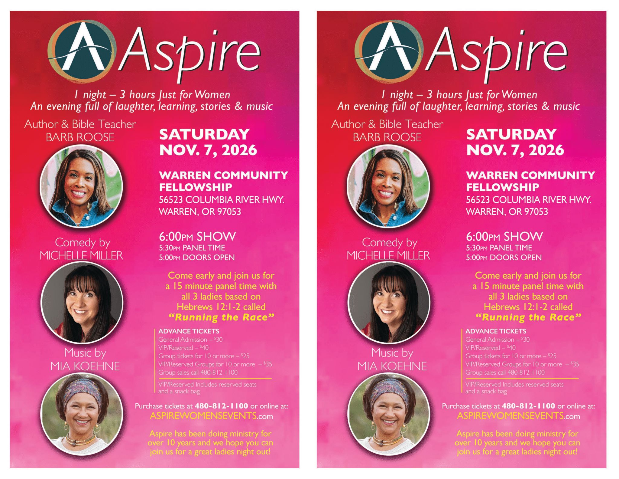 Aspire Sat Nov 7 Warren OR-2UP