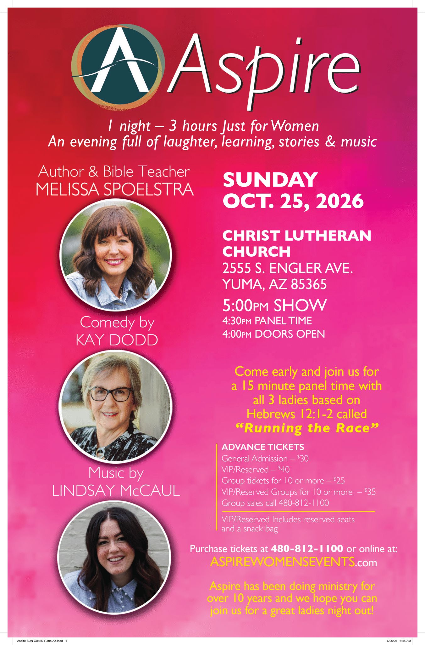 Aspire SUN Oct 25 Yuma AZ